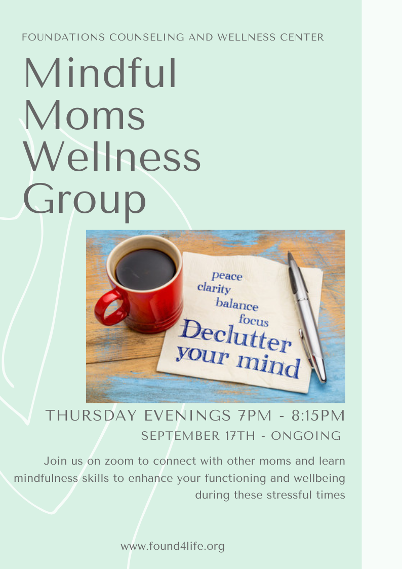 Mindful Moms Wellness Group - 6 group session package @ $50